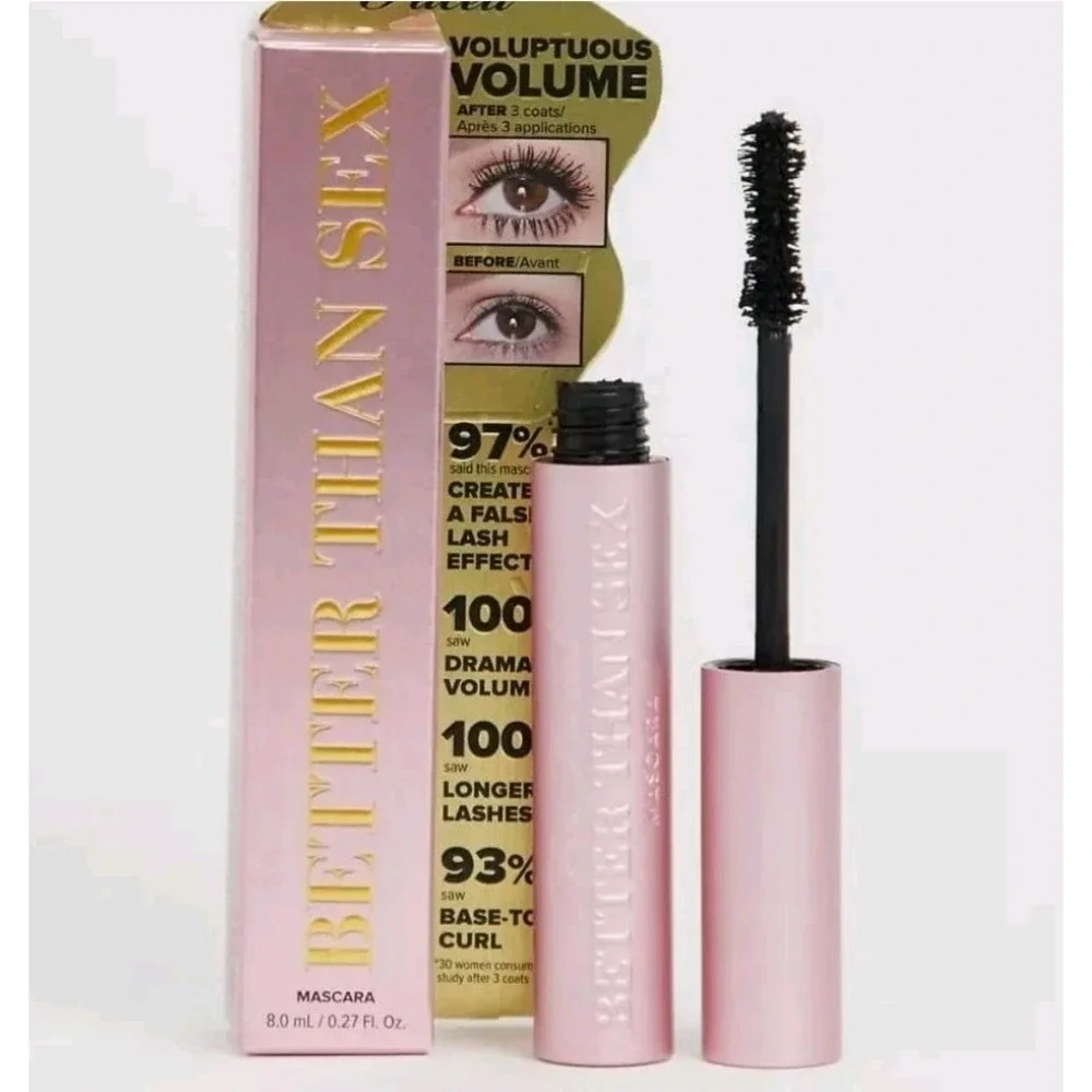 Too Faced Better Than Sex Volumizing Mascara Black .27 oz Full Size NIB